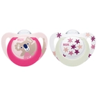 NUK Starlight Schnuller Mit Namensgravur – Silikon Größe 2, 2er Set In Gelb