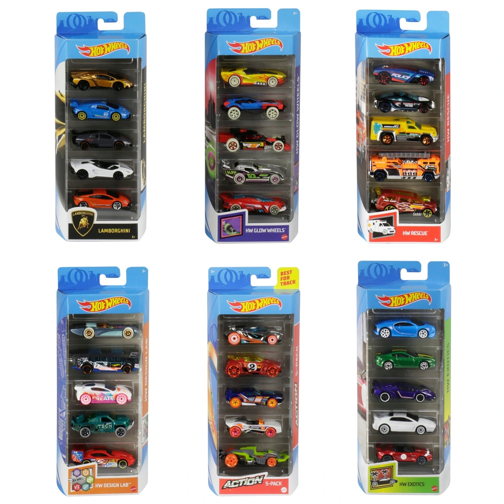 Hot Wheels 1:64 Die-Cast Cars Pack Assortment Smyths Toys UK