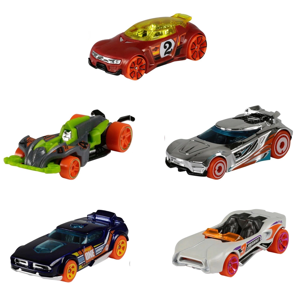 Hot Wheels 15-Car Bundle - 3 Themed 5-Packs Of 1:64 Scale Die-Cast Vehicles