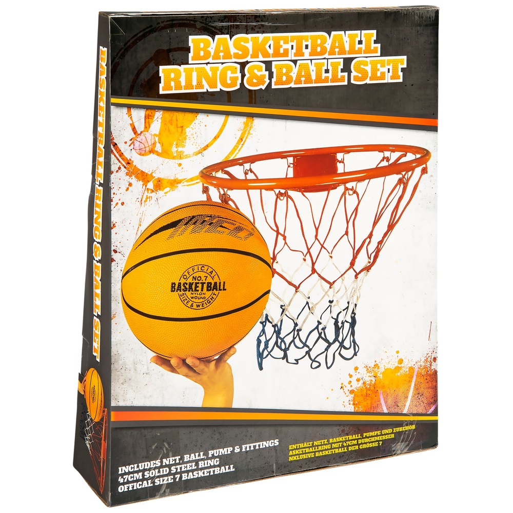 Opti Basketball Hoop, Net and Ball Set (7543814) | Argos Price Tracker |  pricehistory.co.uk