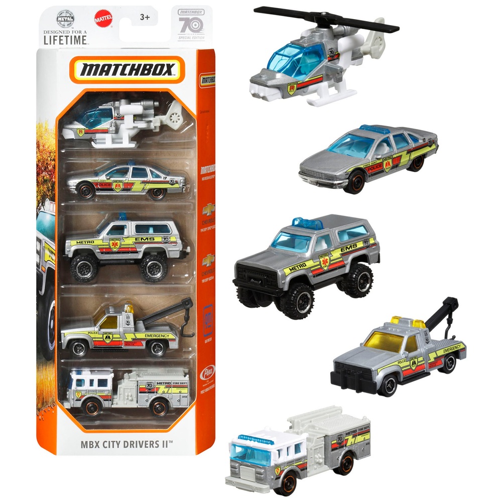 Matchbox Die-Cast Toy Cars, 3x1.5 in.