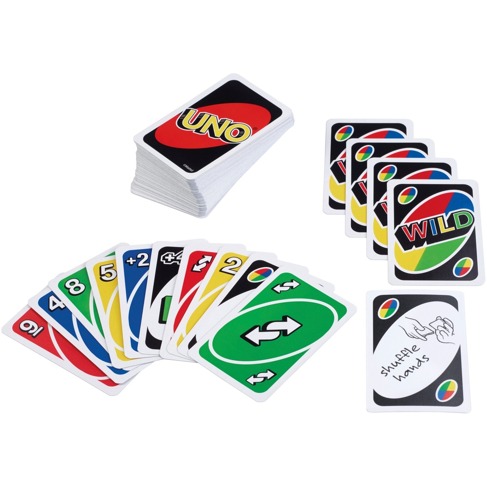 UNO Wild Gesellschaftsspiel Kinder Kartenspiel Skip Bo UNO Flip ! 