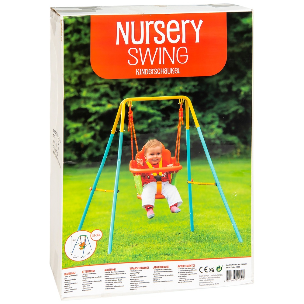 Baby Swing Set Metal Frame Smyths Toys UK