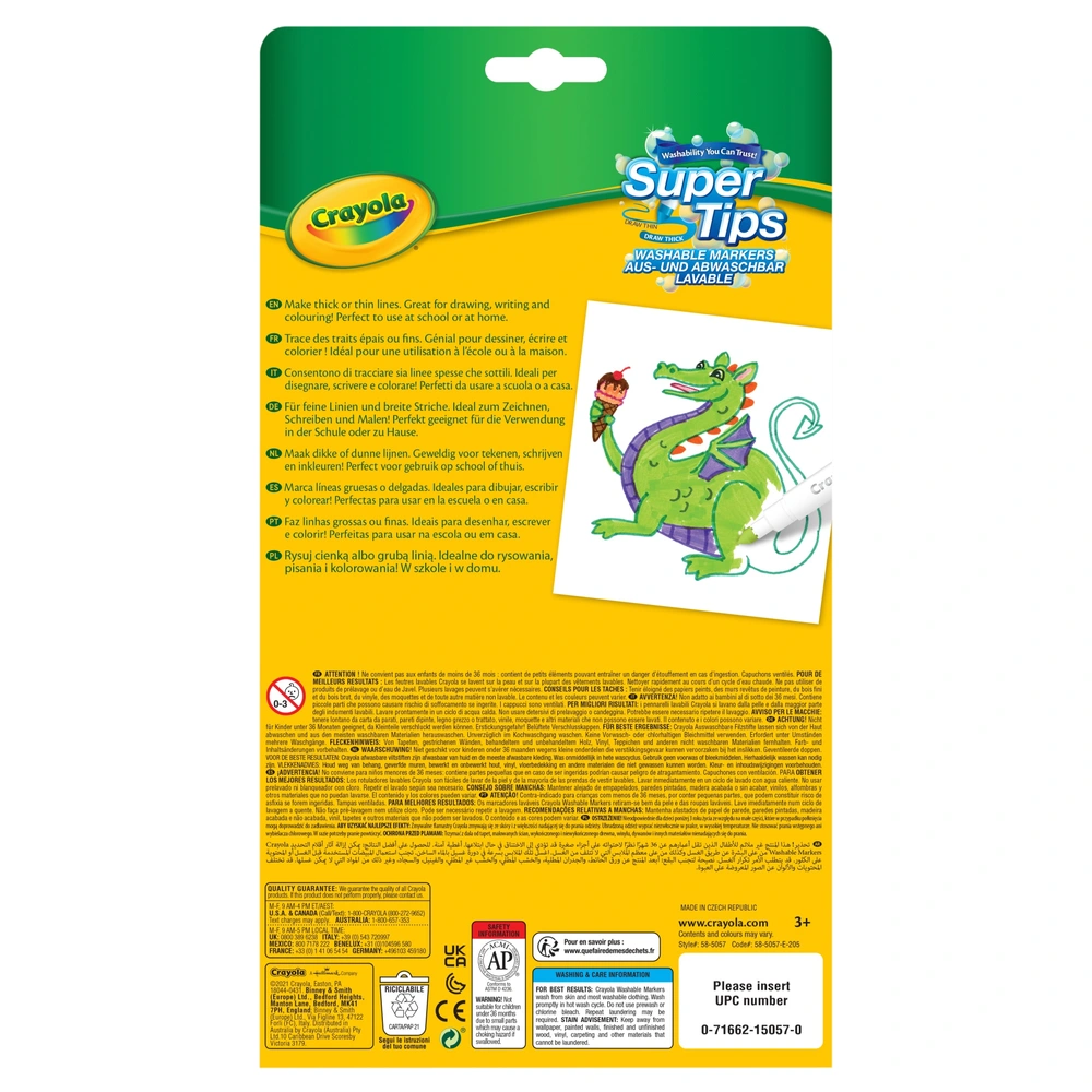 Crayola Markers Super Tips Washable 24 Pack Smyths Toys UK