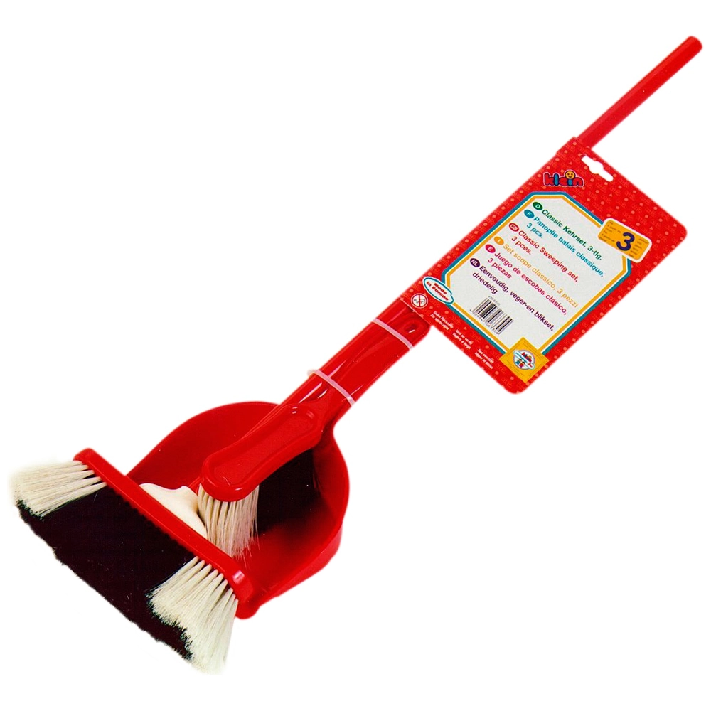 Sharplace Petit Ensemble d'aide au ménage, Mini Balai avec Pelle à poussière pour Enfants, Dessin animé, Outils de Nettoyage ménager pour Enfants pour