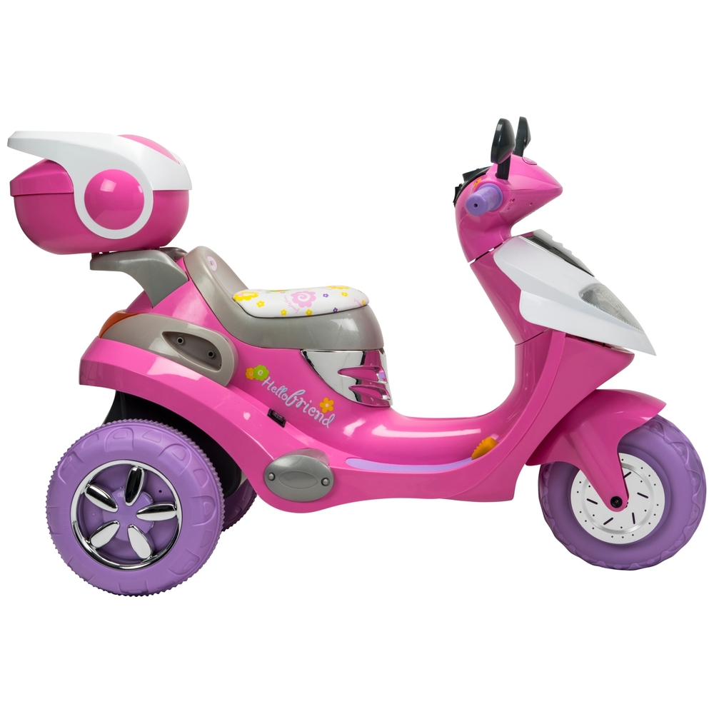 pink electric scooter 6v