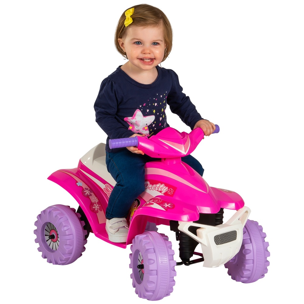 Pink Racing Quad 6V Electric Ride On 