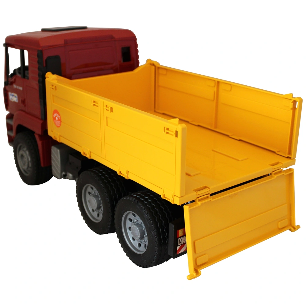 Bruder 02751 MAN TGA Kipplastwagen + Liebherr Schaufelbagger – 1:16 Baufahrzeug-Set Mit Echtem Baggerarm, Kippbarer Mulde & Profilreifen – Für Kleine Baumeister