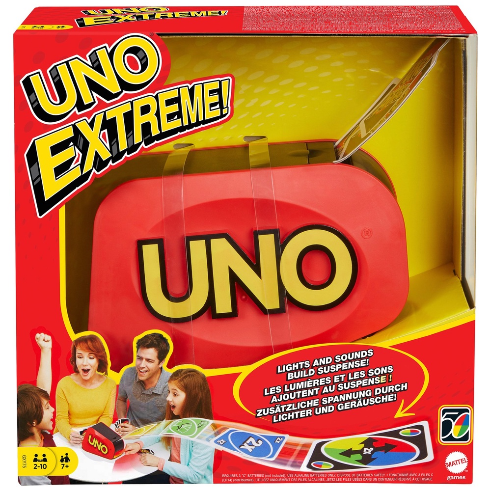 UNO Extreme Kartenspiel mit Kartenwerfer