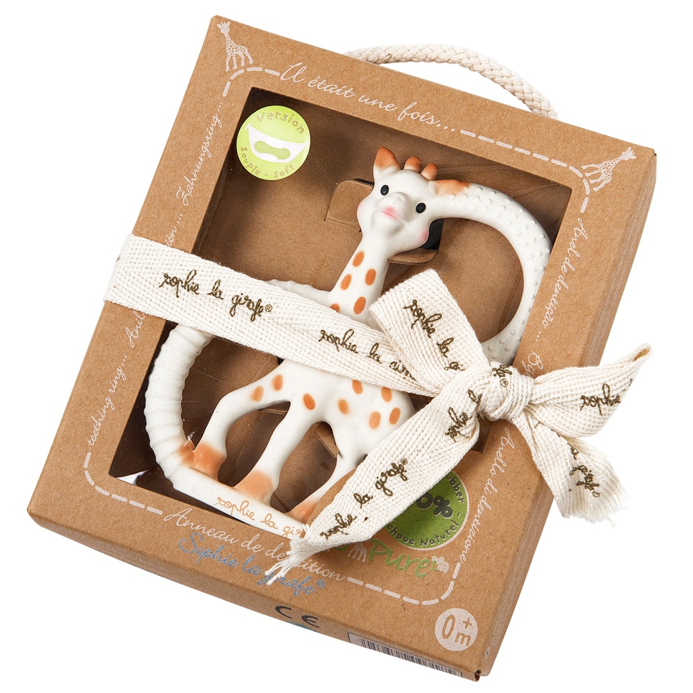 Sophie The Giraffe Baby Toy Rubber Teether Ring Gift Set Brand New