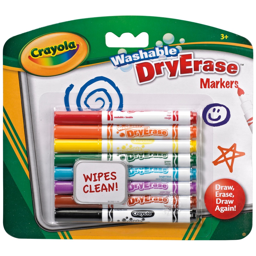 Crayola 8 Washable Dry Erase Markers