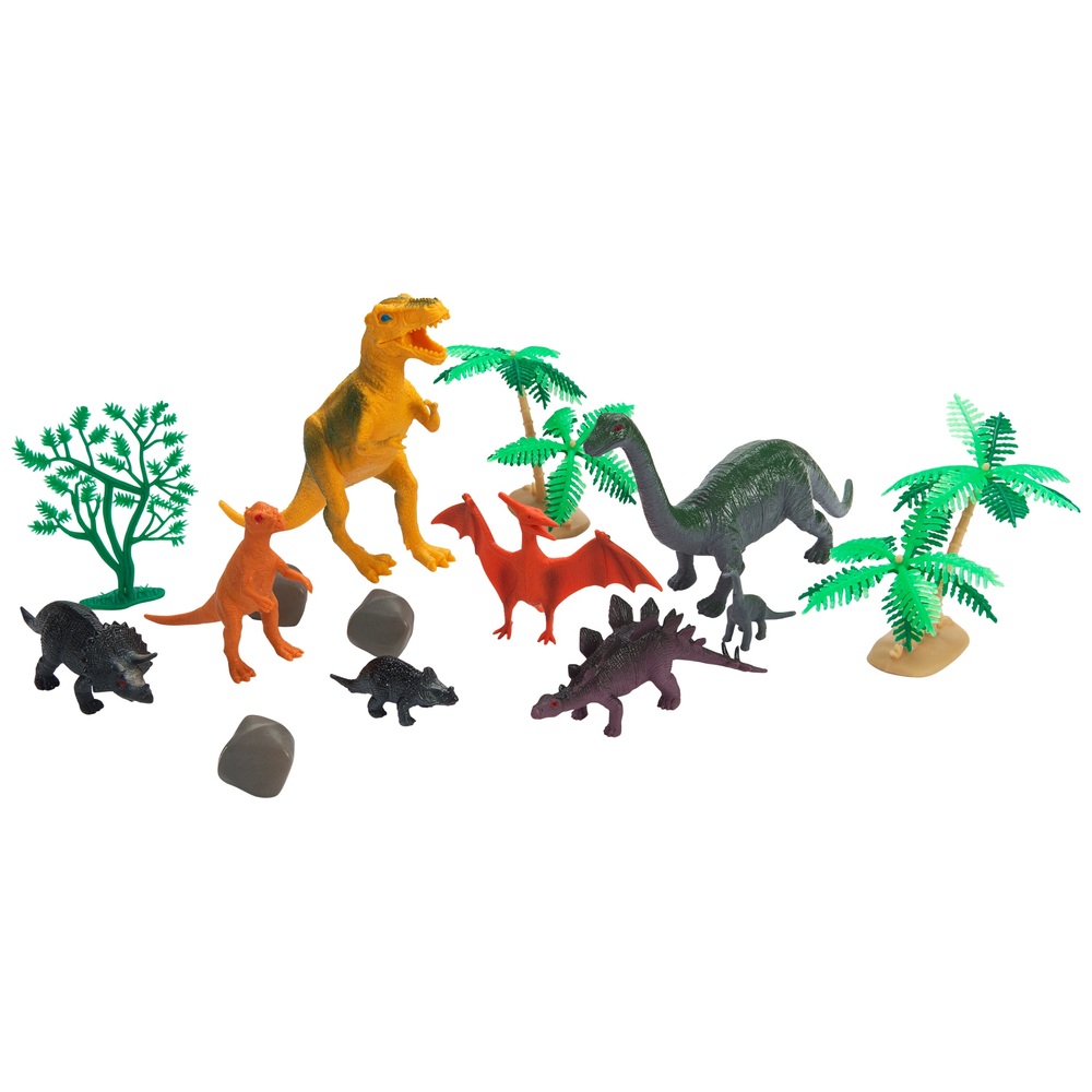 60 Piece Dinosaur Figure and Accessory Set | Smyths Toys UK