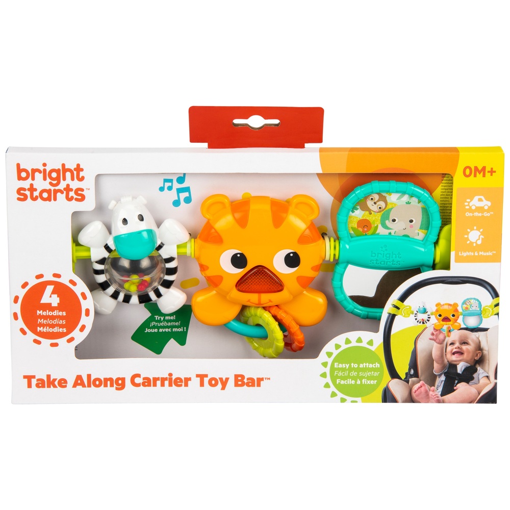 Bright Starts Take Along Carrier Toy Bar, Car Seat Toy Bar