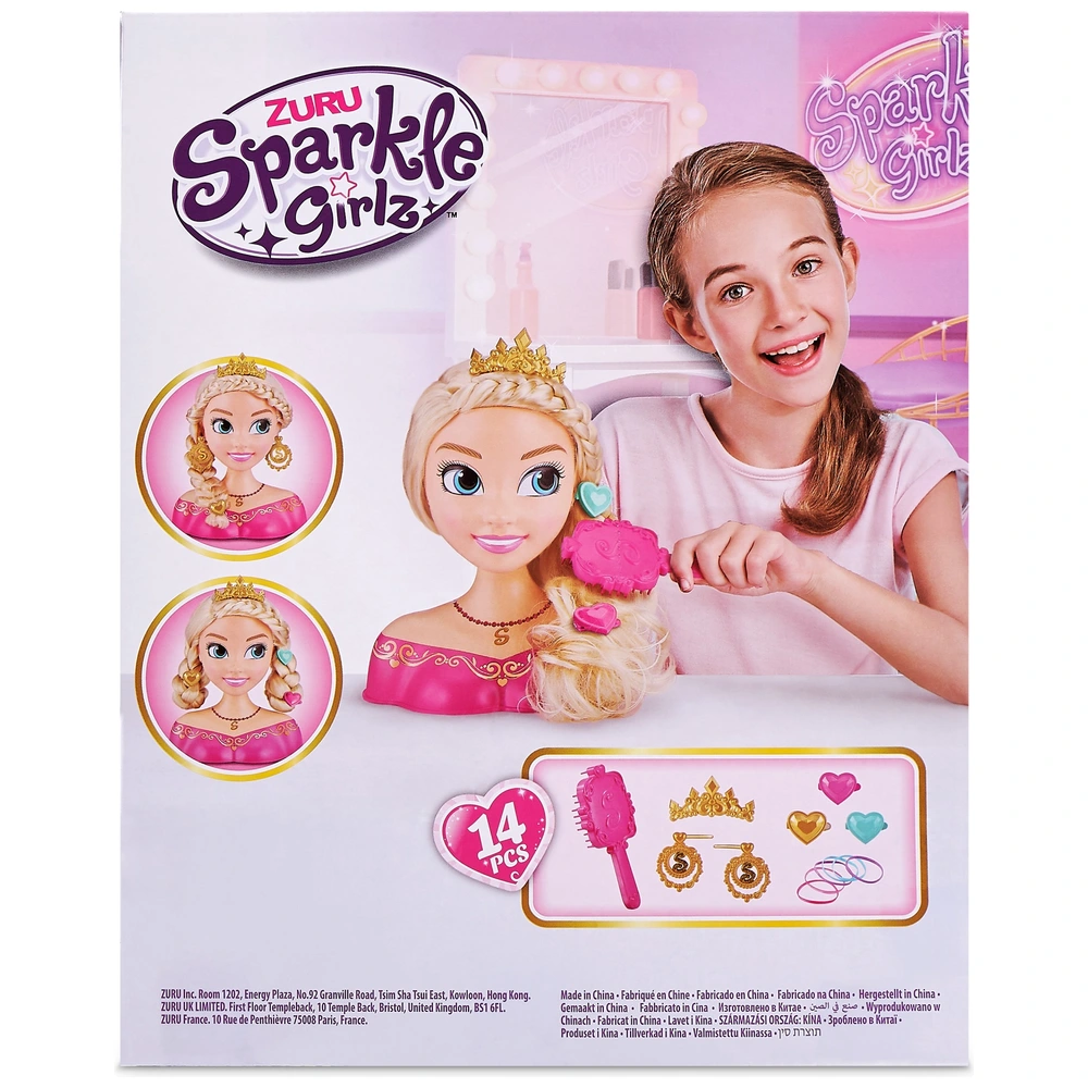 Amazon Barbie Deluxe Styling Head Glitter Barbie Rainbow Sparkle