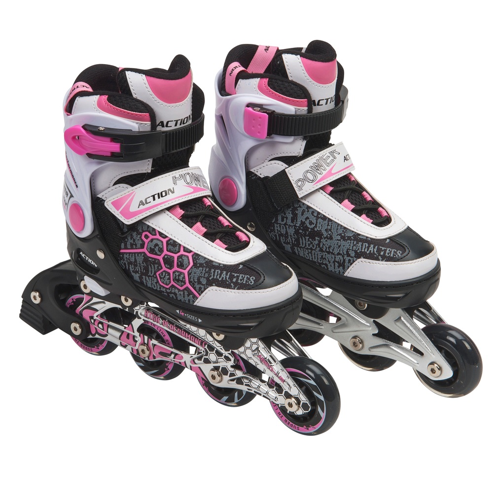 Schat thuis verzending Inline skates maat 33-36 roze/wit | Smyths Toys Nederland