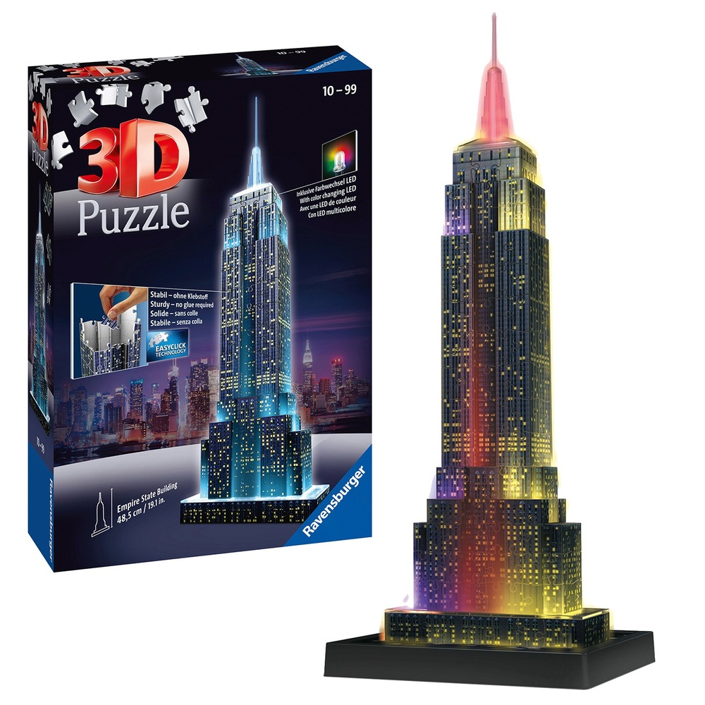 NEU und OVP Empire State Building bei Nacht  3D Puzzle von Ravensburger 