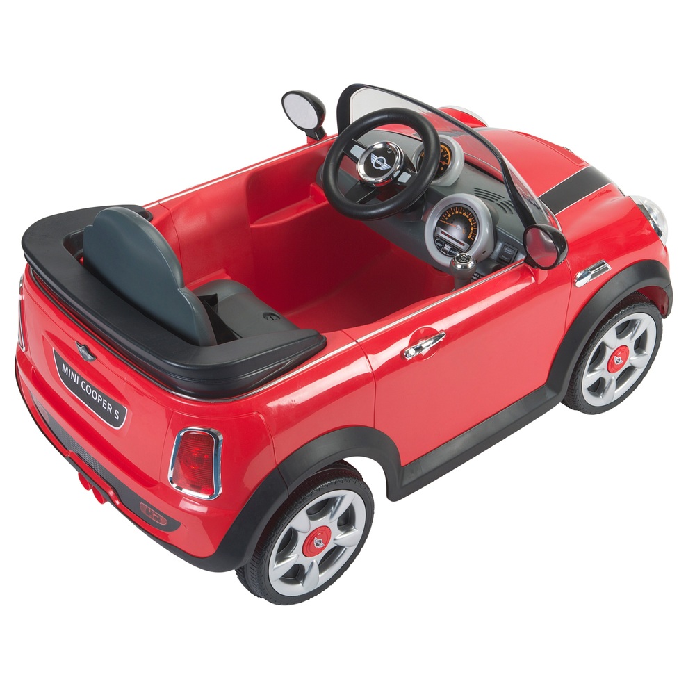 red mini cooper 6v ride on with remote control