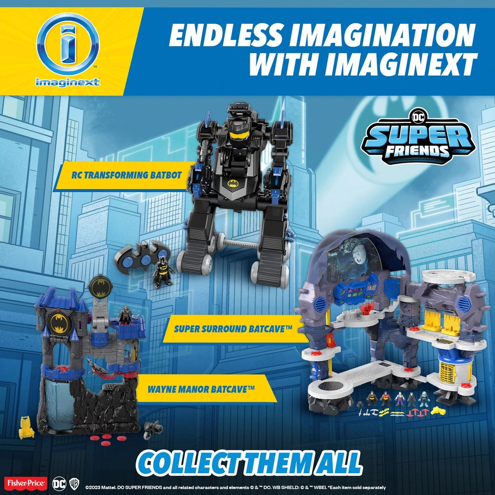 Imaginext DC Super Friends Remote Control Transforming Batbot
