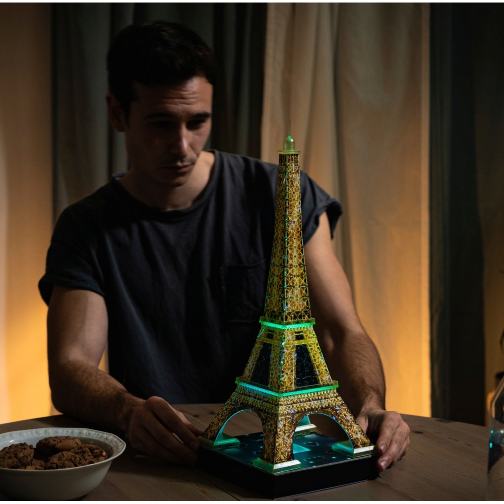 Ravensburger 3D Puzzel Night Edition Eiffeltoren bij nacht 216 stukjes | Smyths Nederland
