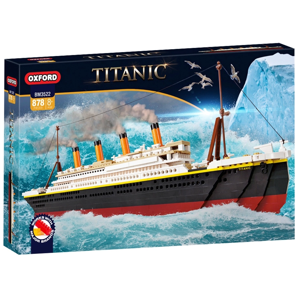 Build-It Deluxe Titanic 878 Piece Building Bricks Oxford Set