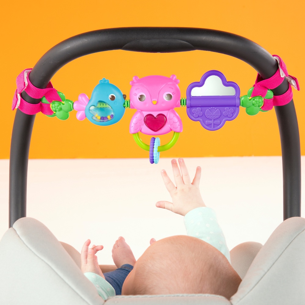 bright starts owl car seat toy