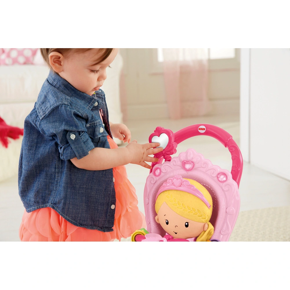 Fisher-Price Princess Mommy Baby Walker and Doll Set Smyths Toys UK