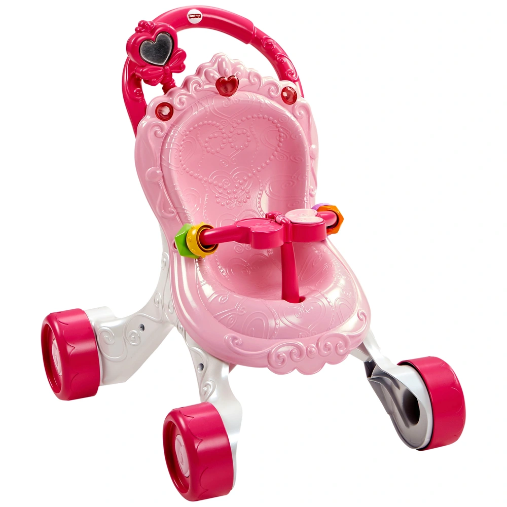 Fisher-Price Lauflern Puppenwagen mit Licht und Sound pink | Smyths Toys  Deutschland