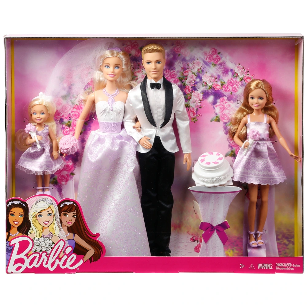 Barbie Wedding Gift Set Dolls Pack Smyths Toys UK