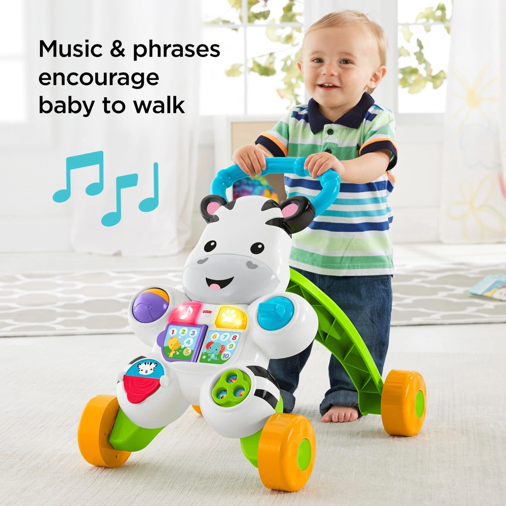 Fisher-Price Learn with Me Zebra Baby Walker Smyths Toys UK - Main Image