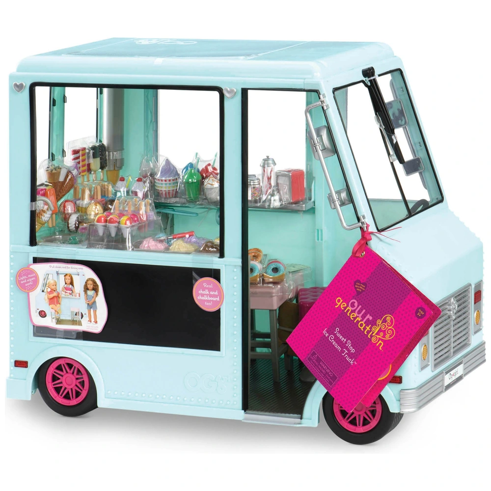 Our Generation Ice Cream Truck Sweet Stop Playset Smyths Toys