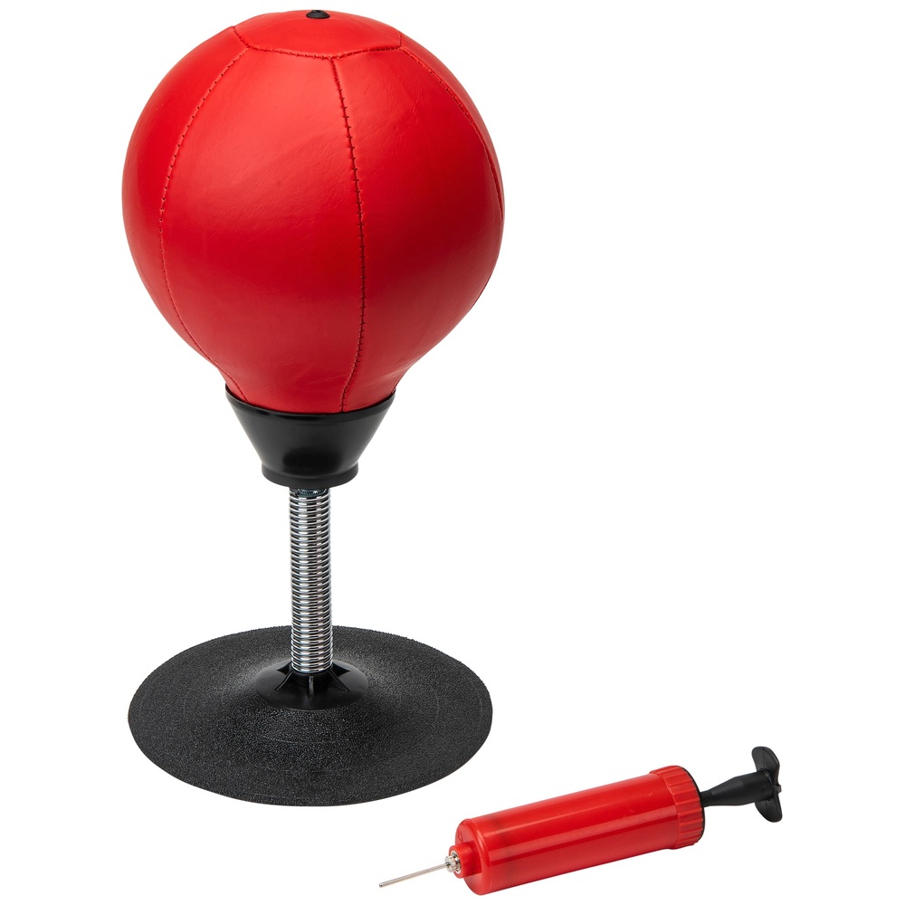 Paris Prix Punching Ball de Table Ventouse 36cm Rouge - DISCOUNT
