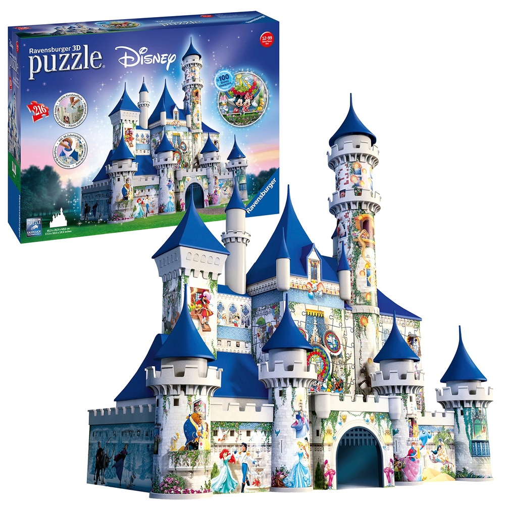 olay sızmak özerk  Ravensburger 3D Disney Castle Jigsaw Puzzle 216 Piece | Smyths Toys UK