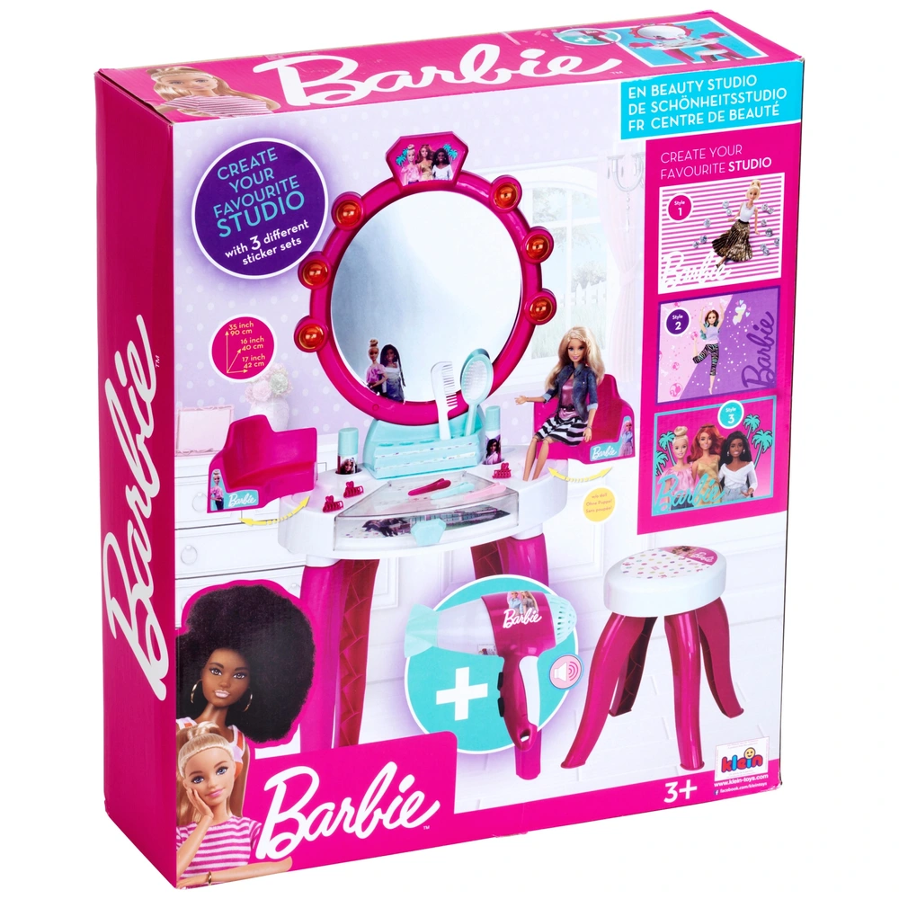 Barbie Vanity Table with Styling Accessories Smyths Toys UK