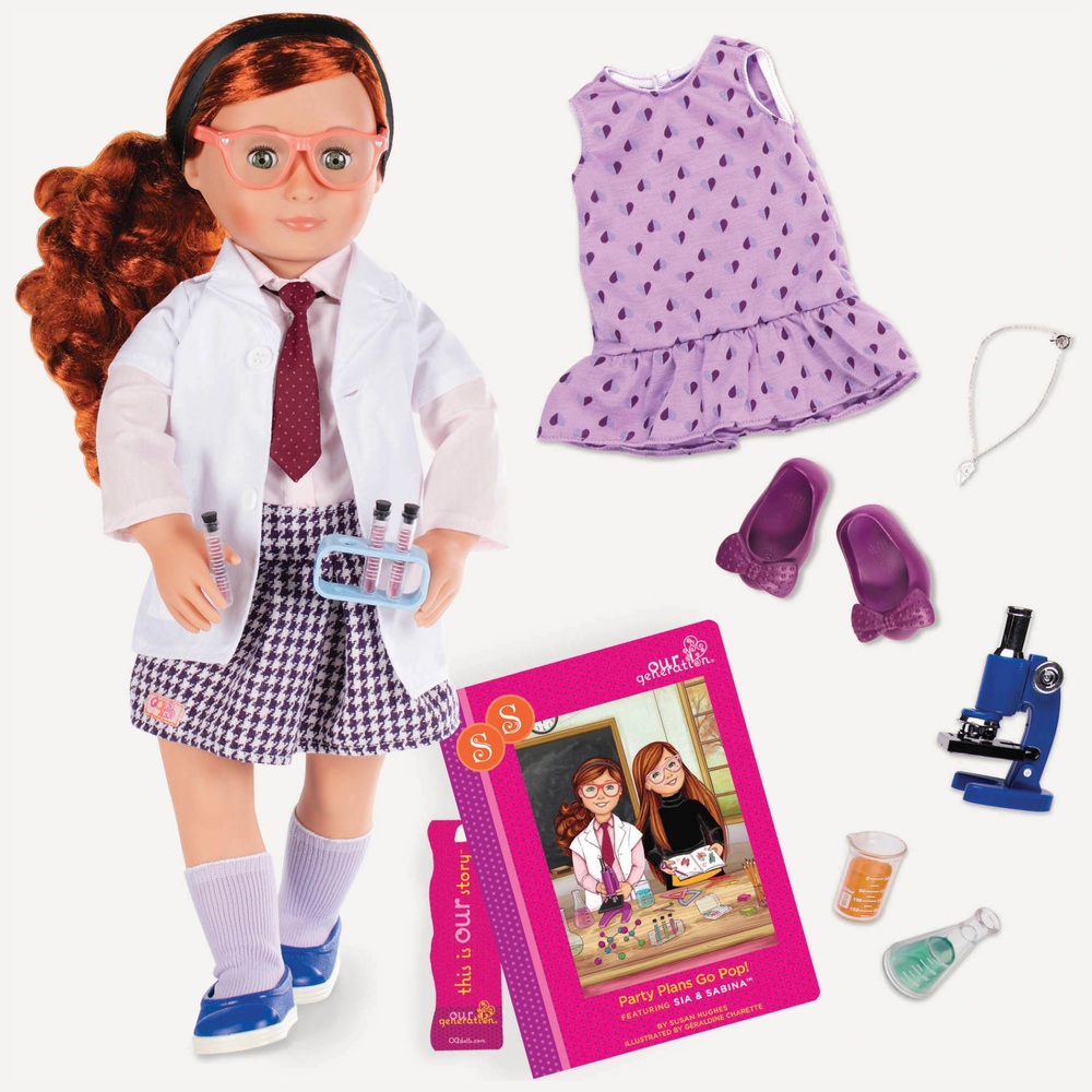 Our Generation Emily 18 Deluxe Doll with Book