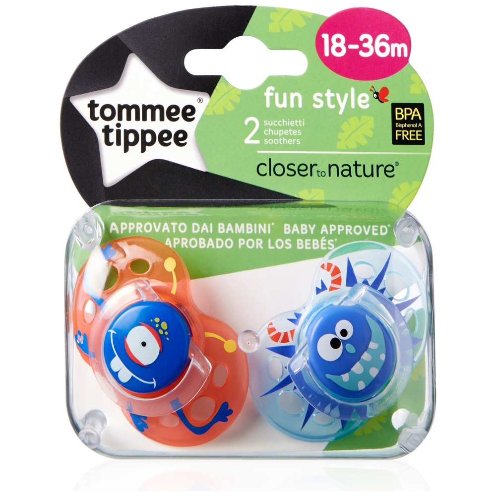 Sucette Symetrique X2 Fun 18 - 36 Mois - Tommee Tippee - Easypara