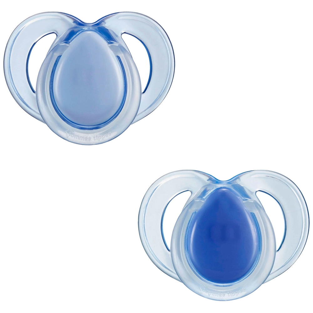 TOMMEE TIPPEE Sucette - TOMMEE TIPPEE - FUN - 6-18 mois - Lot de 2 sucettes symétriques sans BPA - Capsule de stérilisation réutilisable pas cher