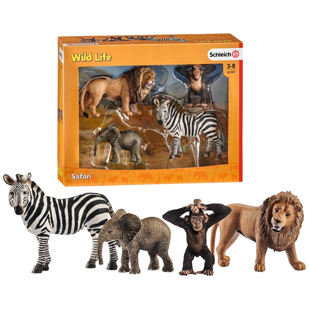 Schleich Wild Life, Schleich Animals, North American Animal 5-Piece Toy Set