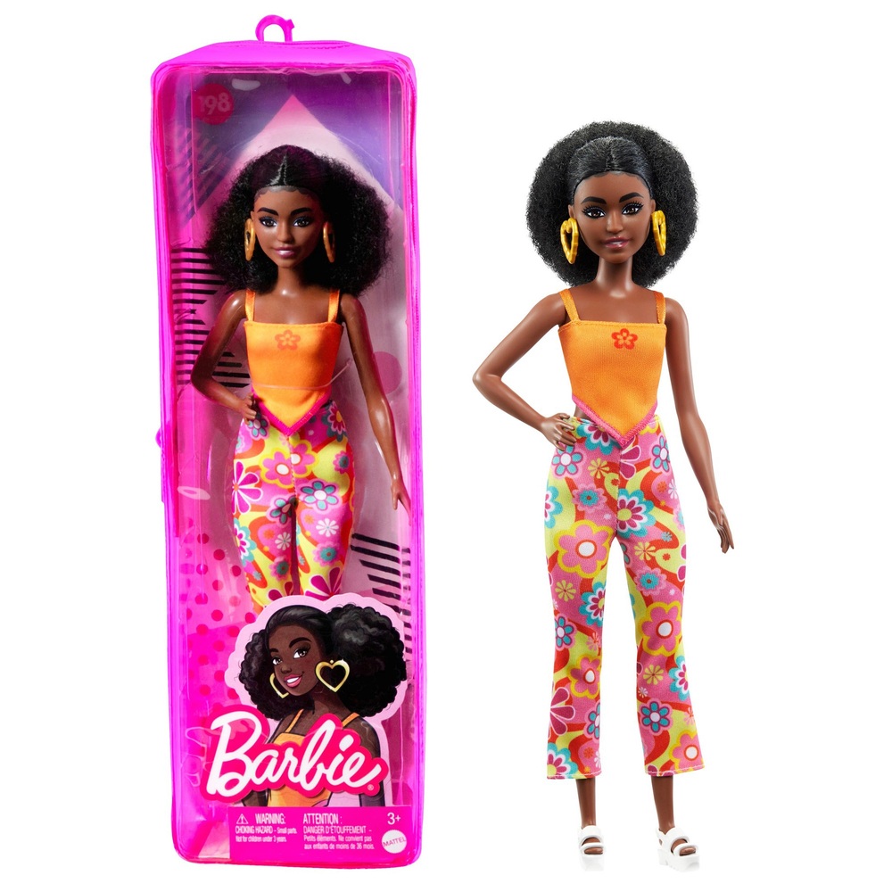 Barbie Fashionistas Doll 198 in Retro Floral Prints | Smyths Toys UK