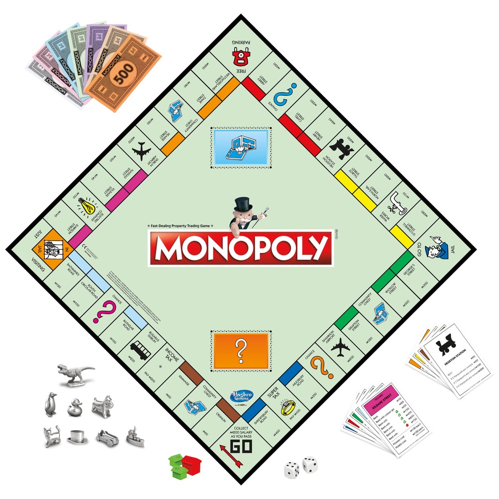 classic original monopoly board vector