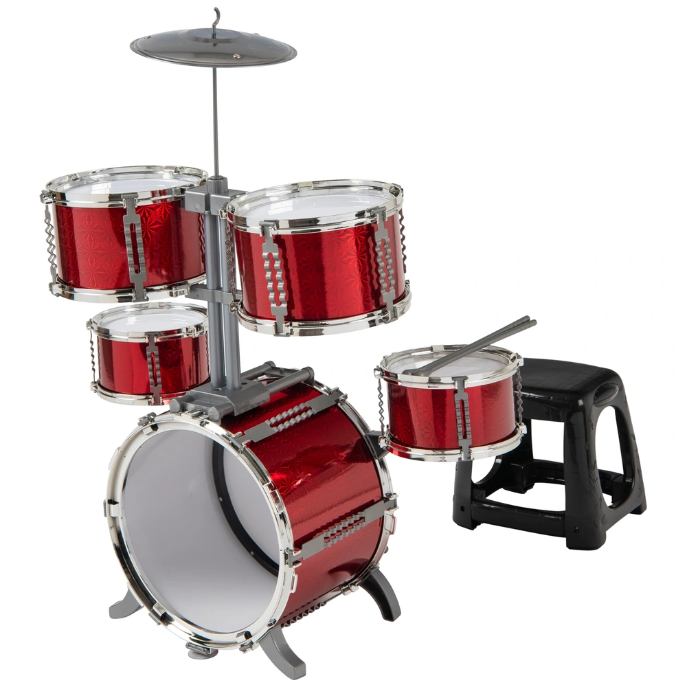 Rockstar Junior Drum Kit Red Piece Set Smyths Toys Ireland