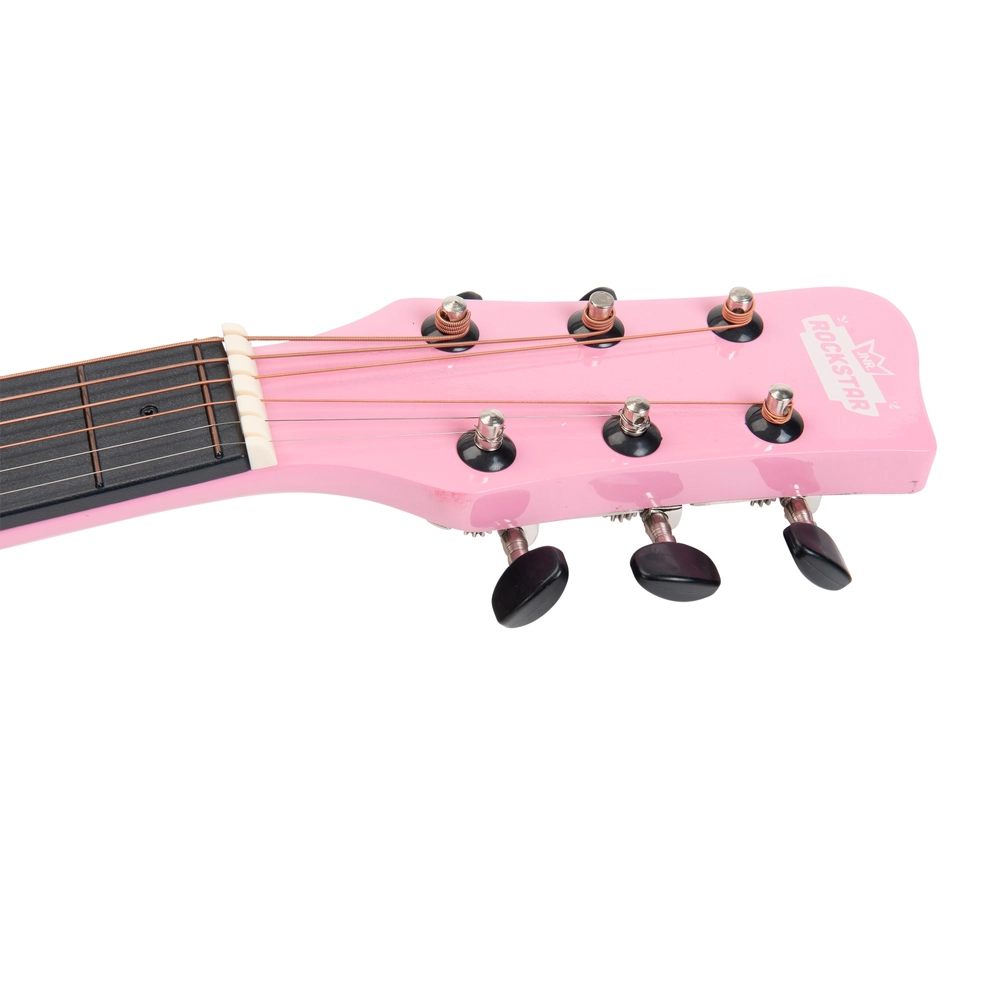 One Two Fun Guitare en bois rose 76 cm pas cher