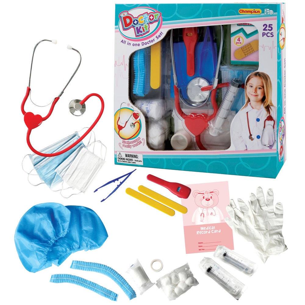 Kit médical de jouet de 20 pièces pour enfants Kit de docteur Kit de jouet  pour enfant ensemble d'outils de jeu Kit de jeu médical avec mallette de  rangement Portable 