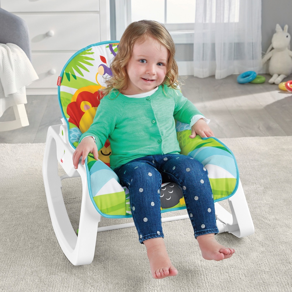 Fisher Price Infant To Toddler Rocker Green | Baby Bouncers | Smyths Toys  Ireland
