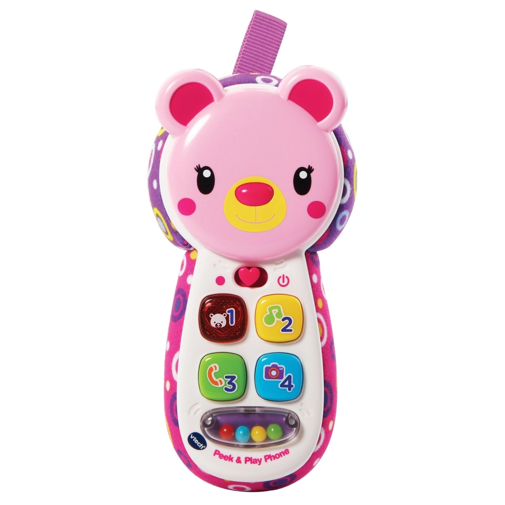 VTech Baby Peek Play Phone Pink Smyths Toys UK