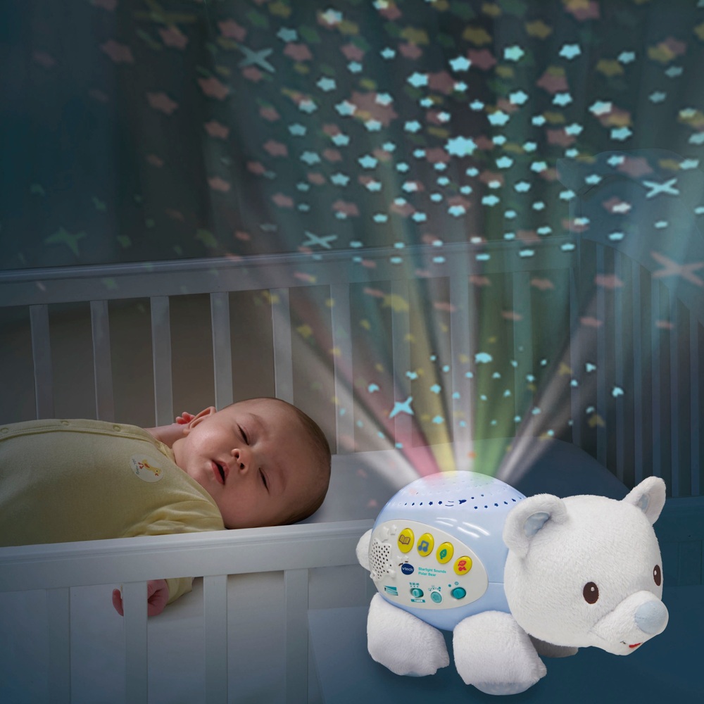 VTECH Baby Lullaby Bear Crib Projector Infant Soothing Sounds Light Birth+  NEW