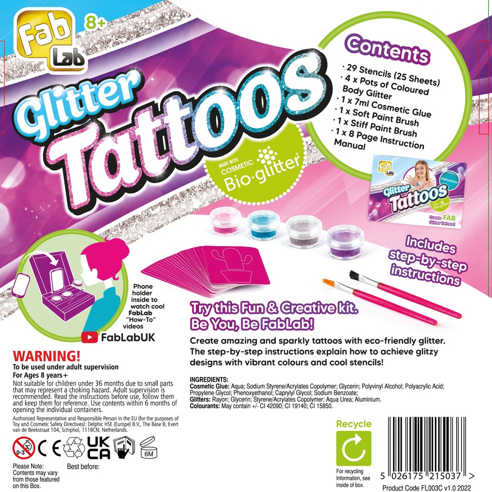 Glitter Tattoo | Little Princess Spa® Boca Raton