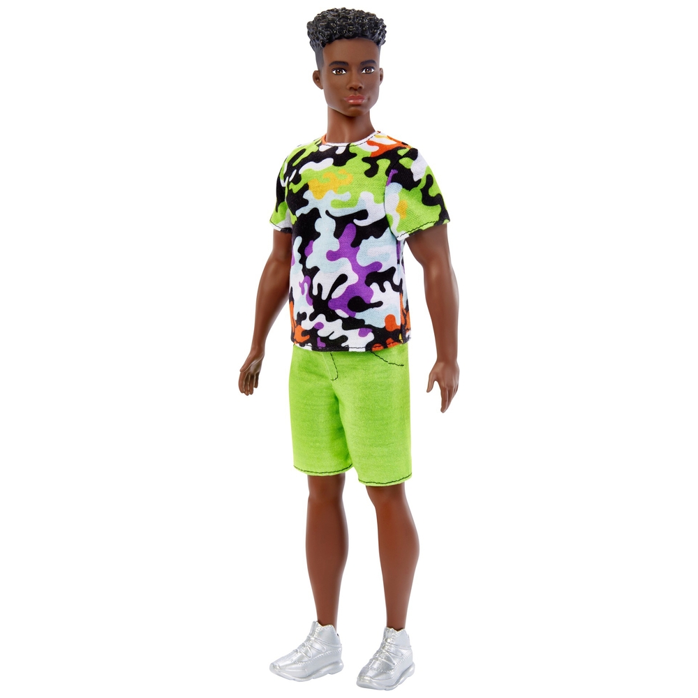 Barbie Fashionista Ken Doll 183 Camo Tee | Smyths Toys UK