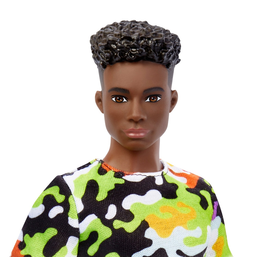 Barbie Fashionista Ken Doll 183 Camo Tee | Smyths Toys UK