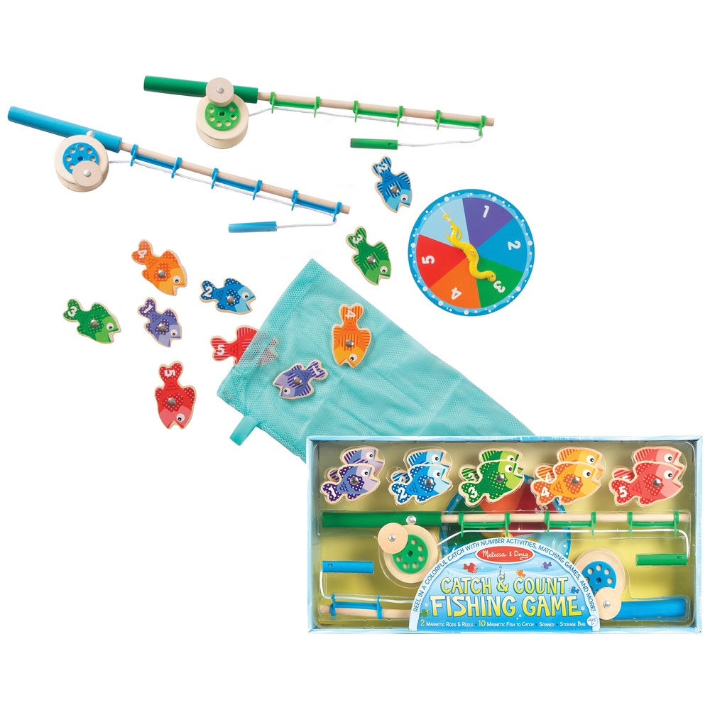Melissa & Doug Wooden Catch & Count Fishing Game