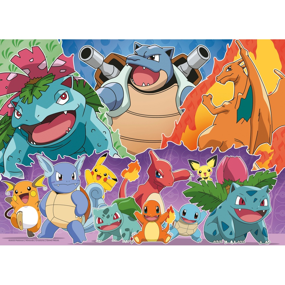 Family Puzzles: Pokemon Faces 400 Piece Jigsaw Puzzle